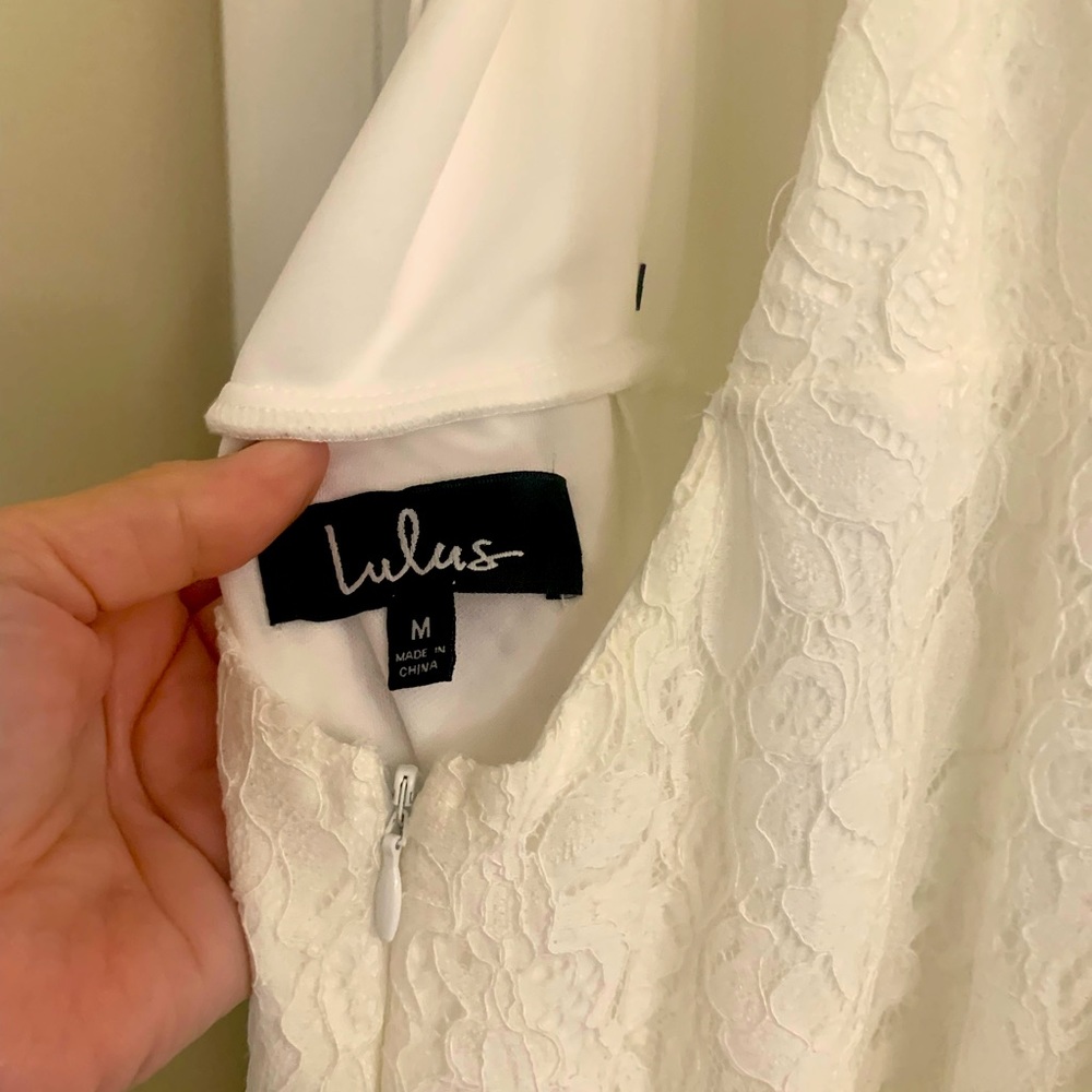 NWT Lulu’s off white wedding/ formal dress